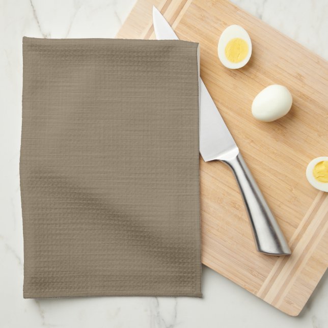 Linge De Cuisine Fond texturé marron calme et simple (Quart Plié)