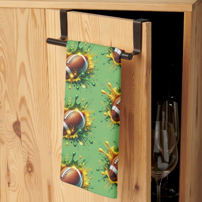 Linge De Cuisine Football  (Pliage en tiers)