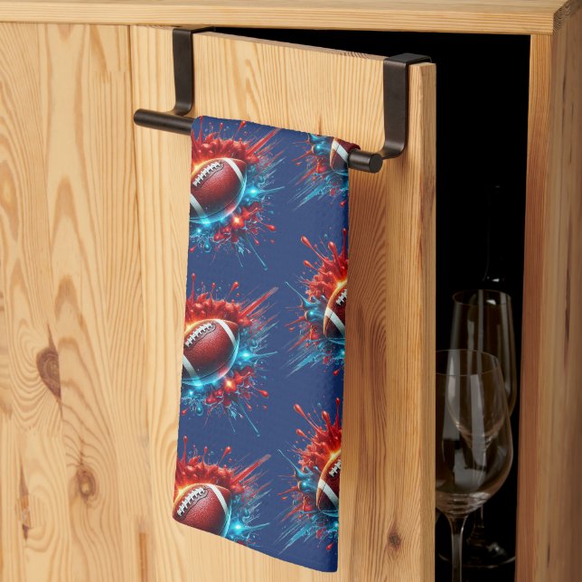 Linge De Cuisine Football  (Pliage en tiers)