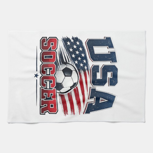 Linge De Cuisine Football 2026 États-Unis (Horizontal)