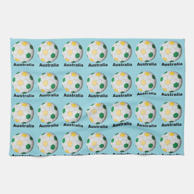 Linge De Cuisine Football Australie (Horizontal)