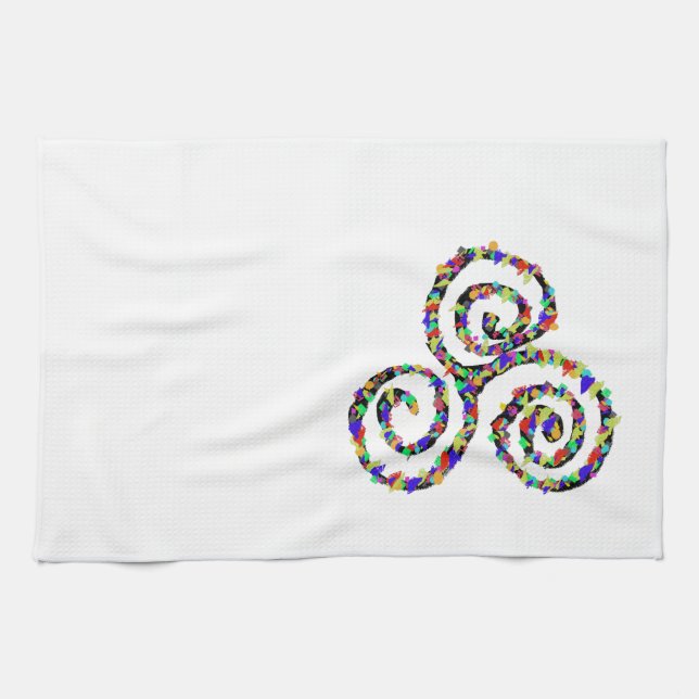 Linge De Cuisine Force de Triskelion celtique (Horizontal)