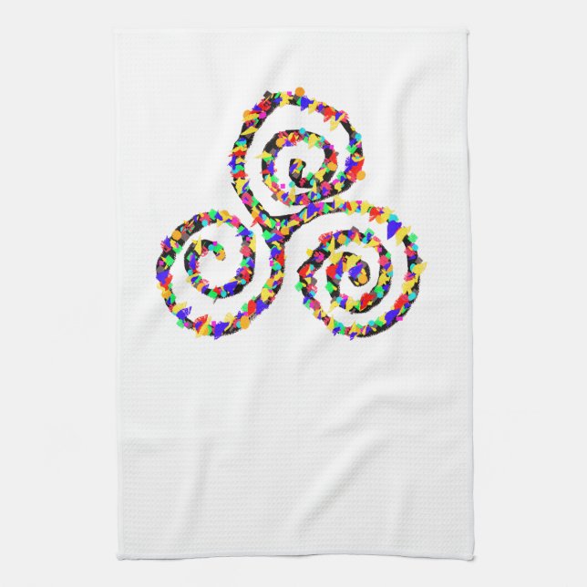 Linge De Cuisine Force de Triskelion celtique (Vertical)