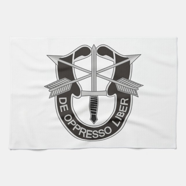 Linge De Cuisine Forces spéciales SF De Oppresso Liber (Horizontal)