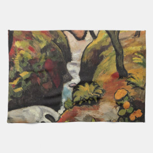 Linge De Cuisine Forest Brook par August Macke Expressionnisme Vint