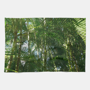 Linge De Cuisine Forest of Palm Trees Tropical Nature