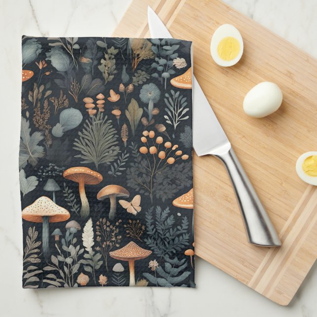 Linge De Cuisine Forêt de Toadstool (Quart Plié)