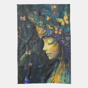 Linge De Cuisine Forêt enchantée de la déesse papillon (6)