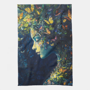 Linge De Cuisine Forêt enchantée de papillons Déesse (2)