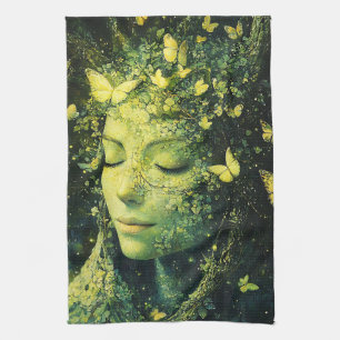 Linge De Cuisine Forêt enchantée de papillons Déesse (3)