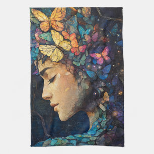 Linge De Cuisine Forêt enchantée de papillons Déesse (5)