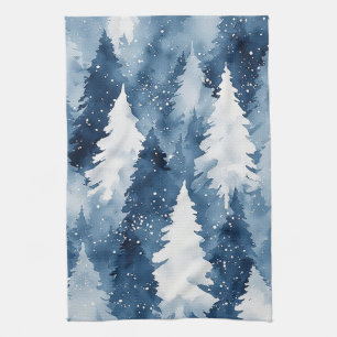 Linge De Cuisine Forêt hivernale de Silent Pines