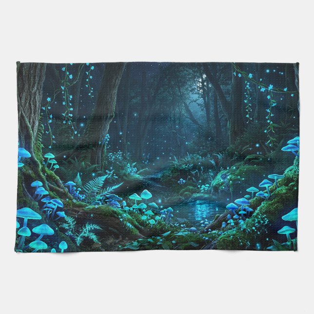 Linge De Cuisine Forêt Magique (Horizontal)