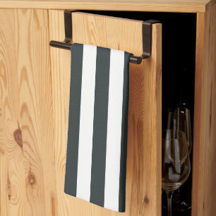 Linge De Cuisine Forêt-Noire Grandes vertes et blanches