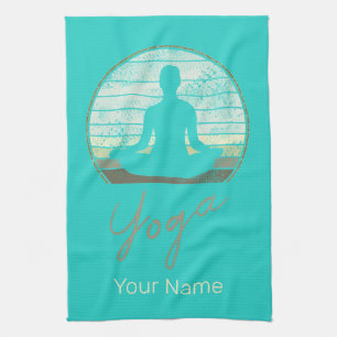 Linge De Cuisine Formation Yoga Conception Vintage Méditation Ou Pi