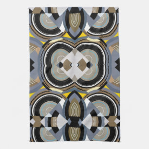 Linge De Cuisine Formes géométriques Art Déco Pochoir Jazz vintage