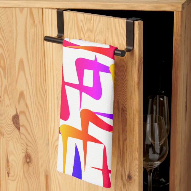 Linge De Cuisine Formes géométriques imaginatives (Pliage en tiers)