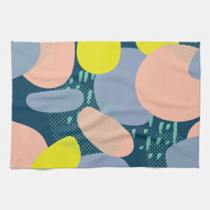 Linge De Cuisine Formes géométriques : style coloré Memphis
