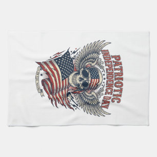 Linge De Cuisine Foulard Patriotique Rocker Old Glory Musique Rock