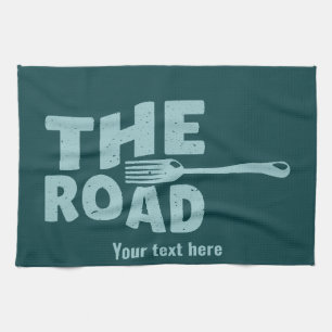 Linge De Cuisine Fourche dans la typographie routière