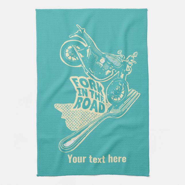 Linge De Cuisine Fourche dans le crash de moto routier (Vertical)