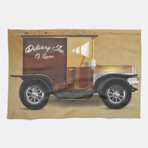Linge De Cuisine Fourgonnette de livraison vintage