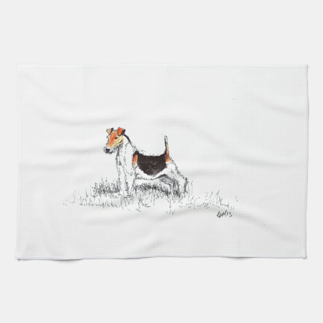 Linge De Cuisine Fox Terrier (Horizontal)