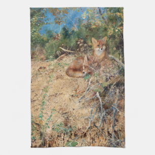 Linge De Cuisine Foxes, Bruno Liljefors