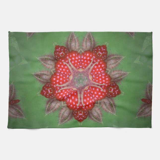 Linge De Cuisine Fraise de Kaleidoscope (Horizontal)