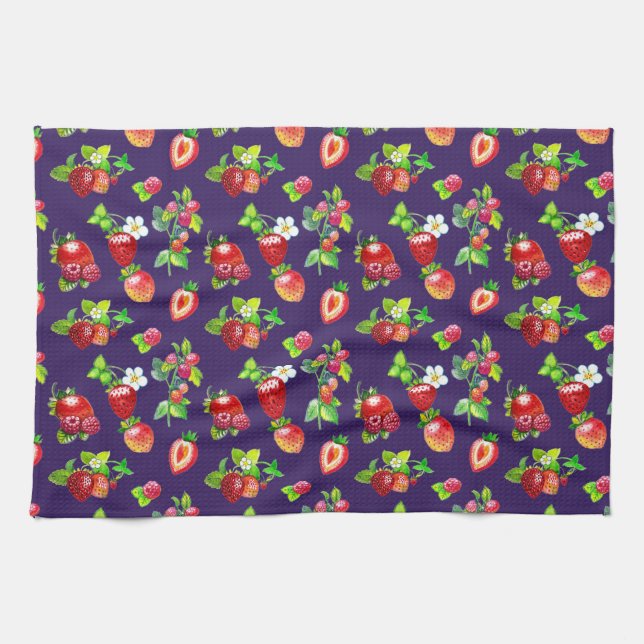 LINGE DE CUISINE FRAISES (Horizontal)