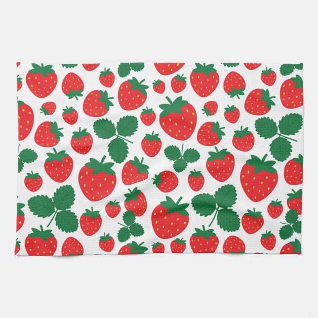 Linge De Cuisine Fraises (Horizontal)
