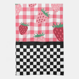 Linge De Cuisine Fraises Whimsical et tableau de bord