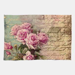 Linge De Cuisine francais chic, shabby chic, roses roses roses, flo