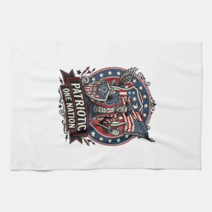Linge De Cuisine Frankenstein patriotique brute de liberté horreur