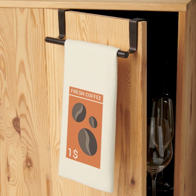 Linge De Cuisine Fresh coffee (Pliage en tiers)