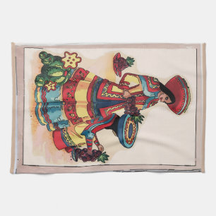 Linge De Cuisine Fresque carreaux pour femmes mexicaines