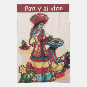 Linge De Cuisine Fresque carreaux pour femmes mexicaines