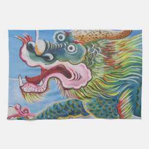 Linge De Cuisine Fresque chinoise Foo Dog / Lion Guardian