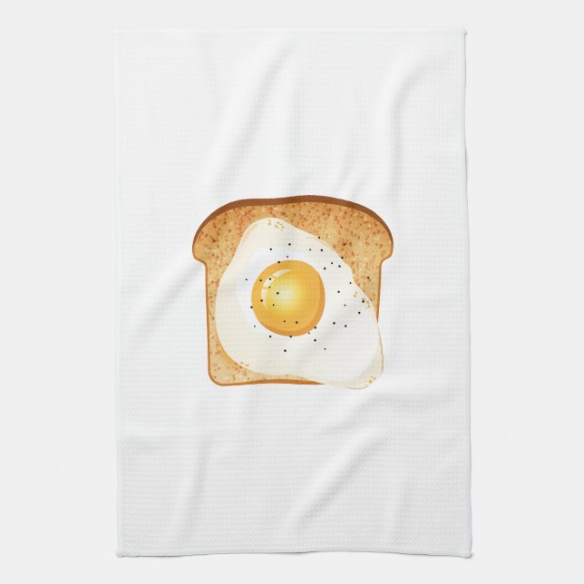 Linge De Cuisine Fried egg on toast (Vertical)