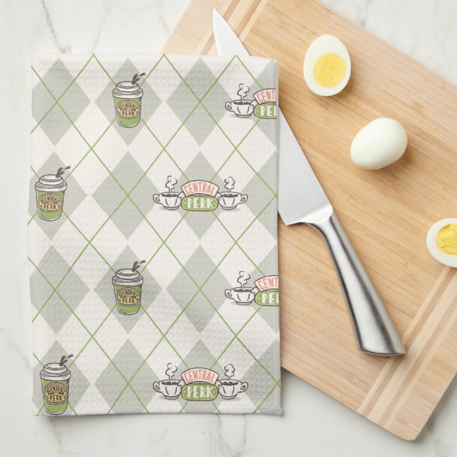 Linge De Cuisine FRIENDS™  | Central Perk Argyle Pattern (Quart Plié)