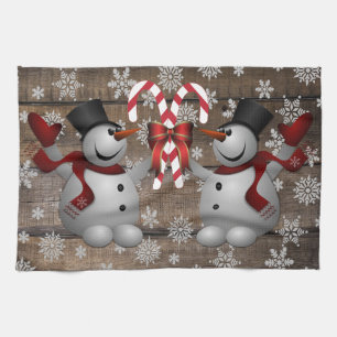 Linge De Cuisine Frosty Les Sucres de canne des Snowflakes