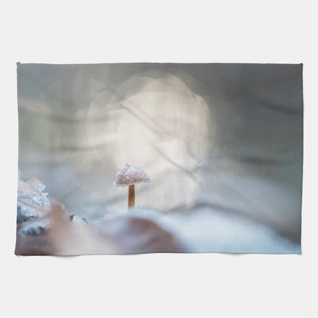 Linge De Cuisine Frozen Mushroom Nature Photo (Horizontal)