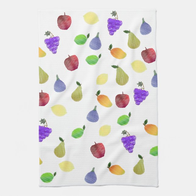 Linge De Cuisine Fruit coloré Medley (Vertical)