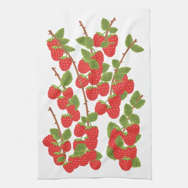 Linge De Cuisine Fruit de framboise (Vertical)
