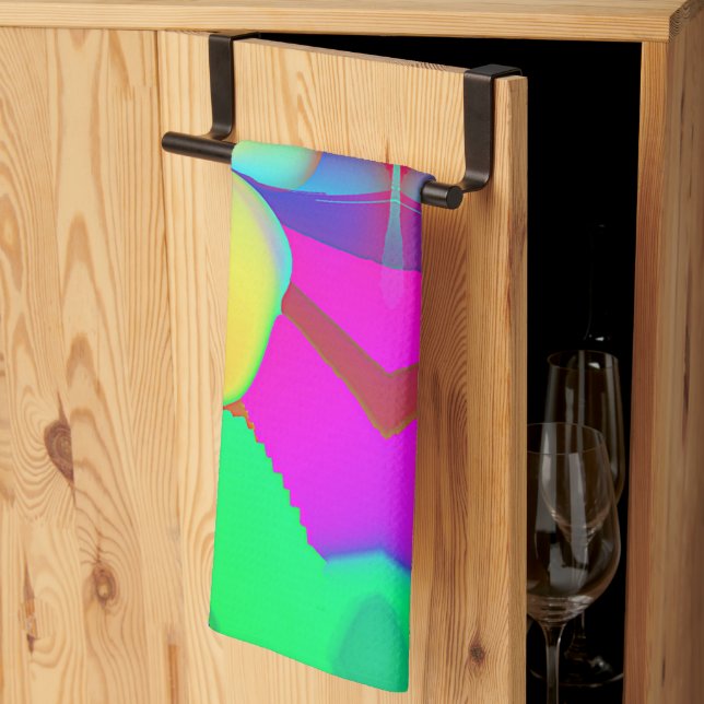 Linge De Cuisine Fruit Géographique (Pliage en tiers)