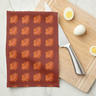 Linge De Cuisine Fruit Motif Sang Orange Cadeaux