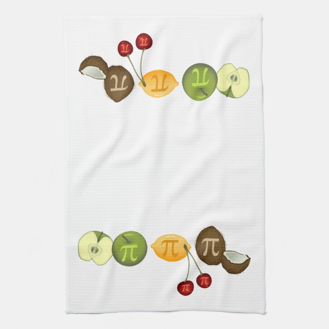 Linge De Cuisine Fruit Pi, Pi sur divers fruits (Vertical)