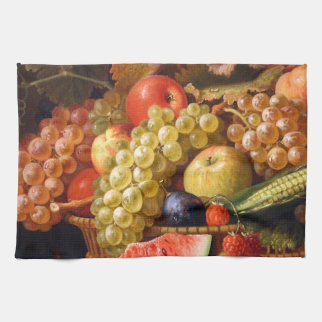 Linge De Cuisine Fruits et légumes à vie morte (Horizontal)