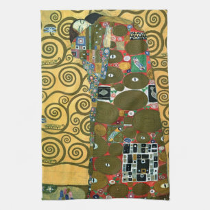 Linge De Cuisine Fulfillment aka The Embrace par Gustav Klimt