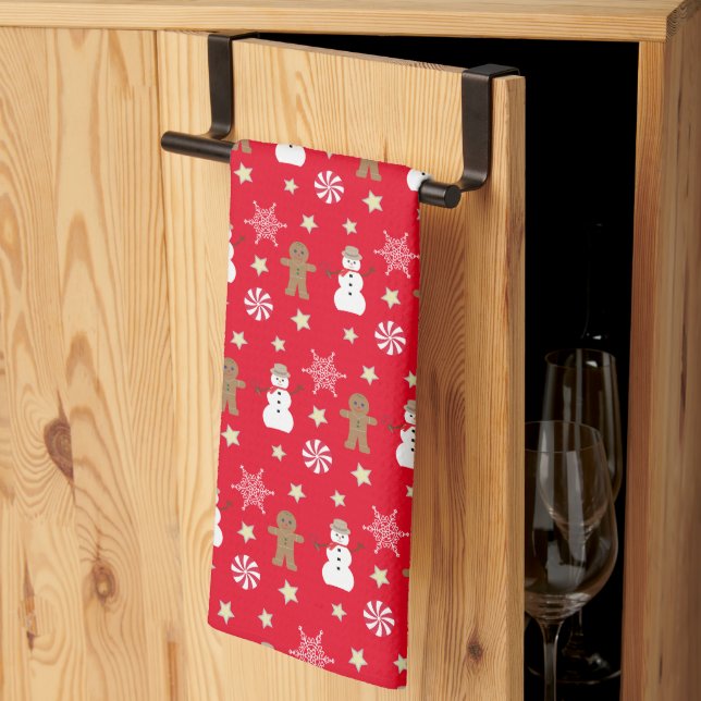 Linge De Cuisine Fun and Fun Christmas (Pliage en tiers)